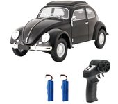 1:Coche de control remoto de 2,4 GHz, 4 canales, escala real, juguete, tracción trasera, luces LED de carretera, modelos de 1950 1