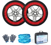 2 pares de calcetines de nieve para neumáticos de automoción que no dañan el buje del neumático, antideslizantes, muy resistentes y de baja temperatura 6002