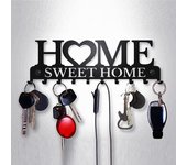 Sweet Home-perchero de Metal negro para balcón, colgador de ropa montado en la pared, organizador de cocina, ganchos para baño, almacenamiento negro