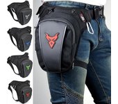 Bolsas para motocicleta, bolsa deportiva de algodón para exteriores, bolsa de lona para motocicleta, riñonera, cinturón, riñonera, bolsas impermeables L rojo