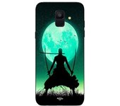 Coque maniacase pour Samsung Galaxy A8 2018 roronoa zoro triple épée pleine lune