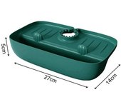 Alfombrilla de silicona para grifo de cocina, almohadilla contra salpicaduras para fregadero, almohadilla de drenaje, Protector de encimera de baño, dispensador de jabón y champú, bandeja de secado rápido blanco
