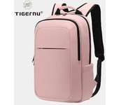 Tigernu, mochilas impermeables de alta calidad para ordenador portátil de 15,6  , mochilas de viaje para hombres y mujeres, mochila ligera informal para hombre y mujer 47*15*32cm color rosa