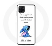 Coque Samsung Galaxy A12 Lilo et Stitch Ohana Citation Blanc