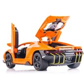 1:32 Lamborghini LP770 modelo de coche de juguete, con sonido y luz, coche extraíble, juguetes de aleación de Zinc para niños, niño y niña, regalo 15.4*6.7*4cm negro