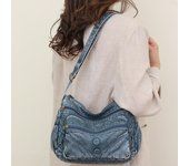 Bolso de hombro para mujer, nuevo bolso de mensajero de cuero suave de PU de moda, gran capacidad, bolso cuadrado pequeño de cuero lavado retro, bolso ligero para madres marrón
