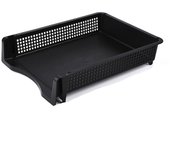Estante de documentos apilable, organizador de archivos, bandeja de almacenamiento de archivos A4, recibo de moda 337x240x70mm gris