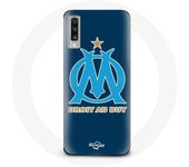 Coque maniacase pour Samsung Galaxy A50 Olympique de marseille OM logo bleu