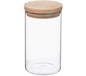 Tarros de cristal y madera Atmosphera con tapa hermética - Tarro hermético de 1 litro