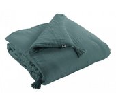Edredon ou Bout de lit  Gaïa  toutes dimensions  Gaze de Coton  - Gaïa Canard - 150 x 150 cm