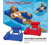 Verano inflable plegable fila flotante piscina agua hamaca colchones de aire cama playa deportes acuáticos tumbona silla asientos verde
