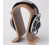 Soporte de madera para auriculares, soporte para auriculares, estante de exhibición para escritorio, para casi todos los auriculares supraaurales caqui