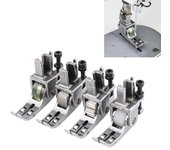 Prensatelas universal T3 para máquina de coser industrial, ajustable, con rodillos, para cordones, normal y cremallera.