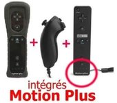 Mando Wii Motion Plus + Nunshuck + Funda Negra