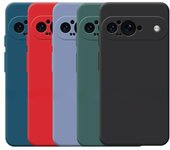 Funda para Google Pixel 9, carcasa trasera de silicona líquida TPU a prueba de golpes para Google Pixel 9 Pixel 9 negro