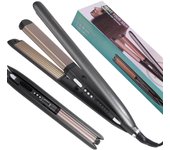 Hatteker Plancha de pelo 2 en 1, plancha de cerámica profesional, moldeadora de cabello con temperatura ajustable