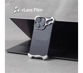 Funda de teléfono con parachoques de aleación de aluminio Irregular de lujo para IPhone 12, 13, 14, 15Pro Max Plus, película protectora de lente, cubierta de Metal a prueba de golpes iPhone 12 plata