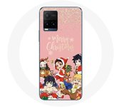 Coque pour Vivo Y21s 2021 / Y21 2021 Demon slayer merry christmas affiche Anime Manga
