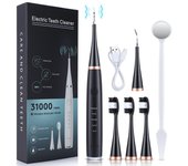 Blanqueamiento Dental eléctrico, escalador de cálculo Dental, placa, eliminación de manchas de café y sarro, cepillo de dientes sónico de alta frecuencia, limpiador de dientes negro