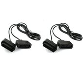 Lot de deux cables rallonge extension pour console Super Nintendo SNES