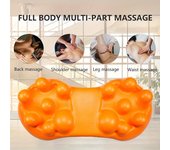 Masajeador de cadera para liberar el psoas Herramienta de masaje de cintura para masaje de cadera y espalda baja naranja