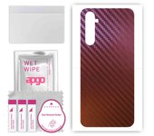apgo skin sticker film foil vinyl for the BACK compatible with Realme 6, scratch-resistant, easy to install - Carbon Chameleon CAKA5
