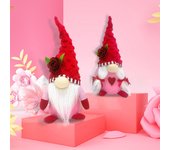 Juguetes de peluche para el día de San Valentín, muñeco de gnomo de peluche, muñeco sin rostro, muñeco enano, decoración One Size