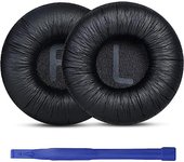 Almohadillas de repuesto para auriculares Sony WH CH510, almohadillas de esponja, Material de cuero arrugado de malla PU suave negro