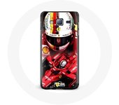 Coque pour Samsung Galaxy A3 Formule 1 Sebastian Vettel F1 Rouge