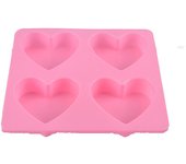 Molde de silicona para fondant con forma de corazón para decoración de tartas, chocolate, repostería, jabón y hielo.