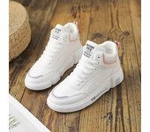Zapatillas blancas, zapatillas deportivas informales para mujer, zapatillas deportivas a la moda para mujer, zapatillas de tenis con plataforma para mujer, calzado vulcanizado para mujer 39