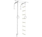 Barra de dominadas para montar en la pared con accesorios One size