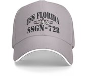 USS FLORIDA (SSGN-728) SHIP'S STORE Gorra Gorra de béisbol Gorras de playa Mujer Unisex