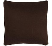 Coussin - THE DECO FACTORY - Chocolat - 38x38cm - Jute/coton - Intérieur contemporain