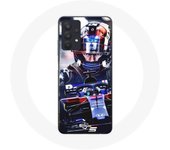 Coque Maniacase pour Samsung Galaxy A32 4G Formule 1 Pierre Gasly Pilote automobile F1 Rouge Bleu