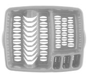 Escurreplatos liso exclusivo One Size platino