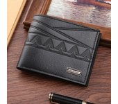 Cartera juvenil de moda transfronteriza para hombre con relieve suave: gran capacidad y diseño multitarjeta. café