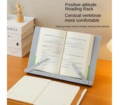 3927 Estante de lectura Soporte para libros Soporte de escritorio para libros ilustrados para niños Soporte para libros Soporte para iPad y tableta blanco