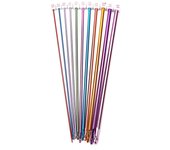 Juego de agujas de tejer con gancho de ganchillo afgano tunecino, aluminio multicolor, 11 Uds., 10,6 pulgadas, 2-8mm B