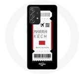 Coque pour Samsung Galaxy A52 Billet d'avion Marrakech Maroc