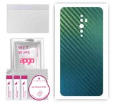 apgo Protective Skin Sticker for the back compatible with Oppo Reno2 Z, Wrap Film, Foil, Vinyl - Pattern Carbon Chameleon CAKA1