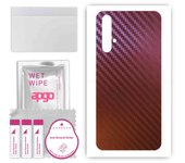 apgo skin sticker film foil vinyl for the BACK compatible with Honor 20, scratch-resistant, easy to install - Carbon Chameleon CAKA5