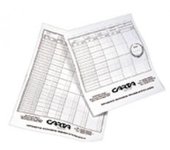Tarjetas de puntuación Carta Sport Bowls A3 negro/blanco