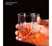 Elegante juego de decantador de whisky de 7 piezas con vasos vintage de doble capa, cristalería sin plomo para el bar en casa o para regalar 7 PCS