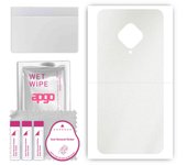 apgo Protective Skin Sticker for the back compatible with Vivo Y51 (2020), Wrap Film, Foil, Vinyl - Pattern Matte Transparent