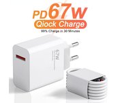 Cargador 67W para Xiaomi Mi 12 12T 13 Pro Ultra Lite USB C cargador Redmi Note 11 12 Turbo Poco F5 X5 Pro cargador rápido EU 67W Charger