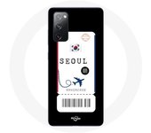 Coque pour Samsung Galaxy S20 FE Billet d'avion Seoul Corée du Sud