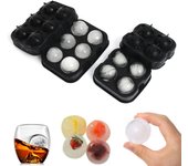Accesorios Molde de silicona para cubitos de hielo, bolas de hielo, helado, whisky, suministros para fiestas y bares Molde para hockey sobre hielo 4 Grids