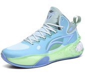 Zapatillas de baloncesto para hombre y mujer, de otoño e invierno, de caña media y alta, con cremallera, con cordones, superficie de tela de malla, antideslizantes, para entrenamiento deportivo 36