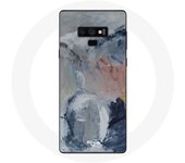 Coque pour Samsung Galaxy Note 9 Fond de texture abstraite gris